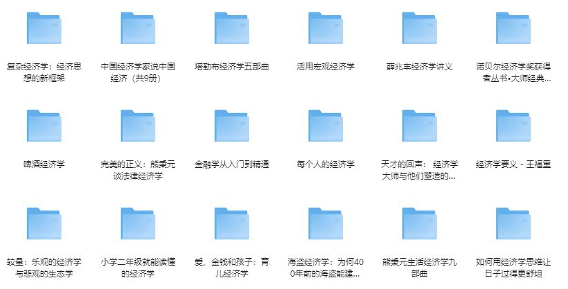 经济学 高分书籍合集 （73本） [大合集] - 夸克网盘 资源封面图