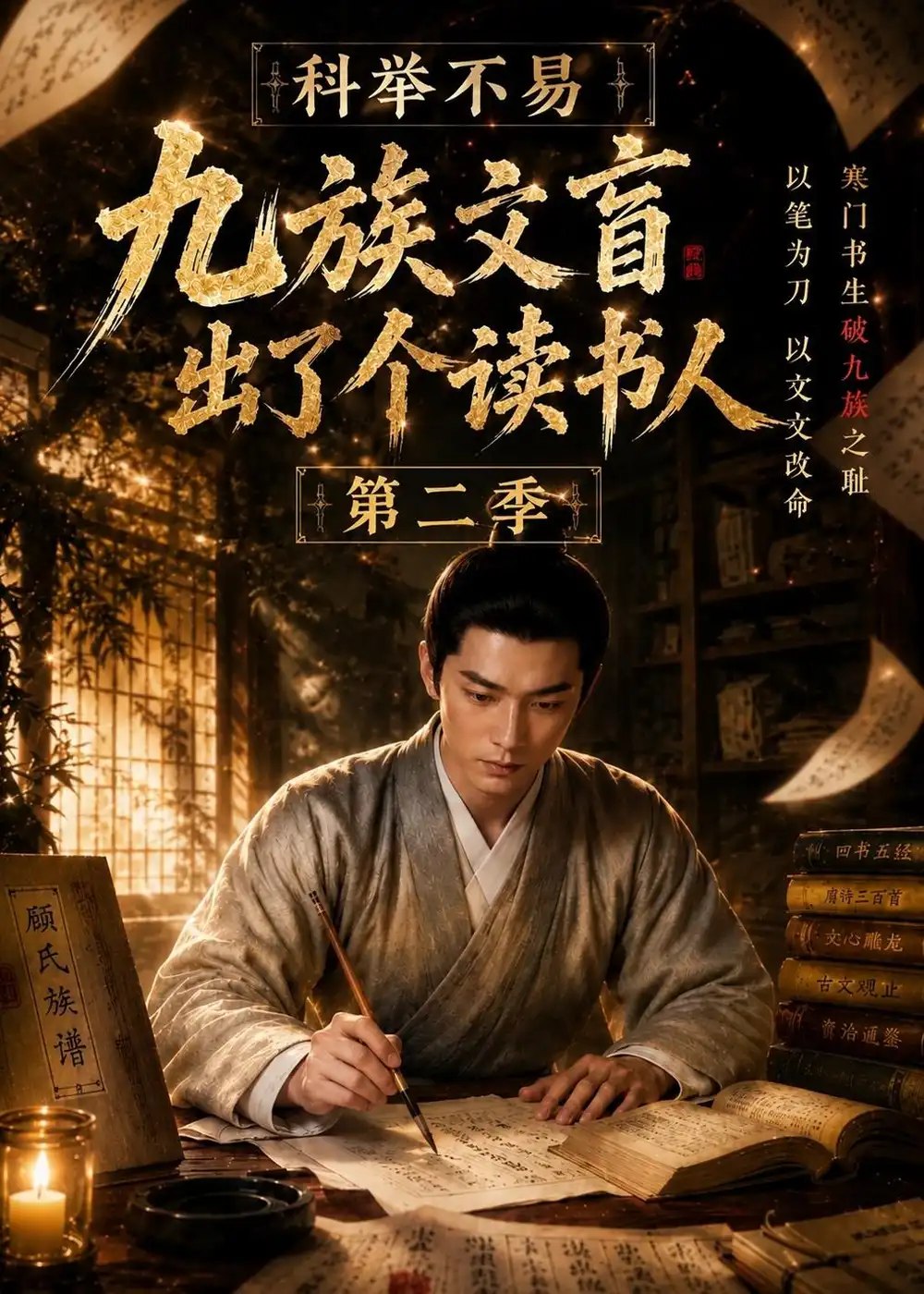 科举不易，九族文盲出了个读书人第二季&科举不易九族文盲出了个读书人第二季（101集）AI短剧 - 夸克网盘 资源封面图