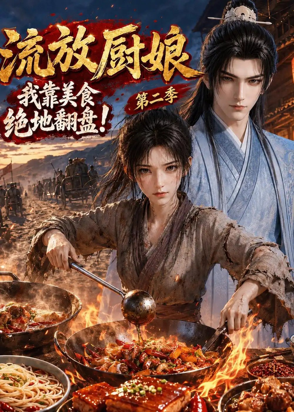 流放厨娘，我靠美食绝地翻盘！第二季&流放厨娘我靠美食绝地翻盘第二季（290集）AI短剧 - 夸克网盘 资源封面图