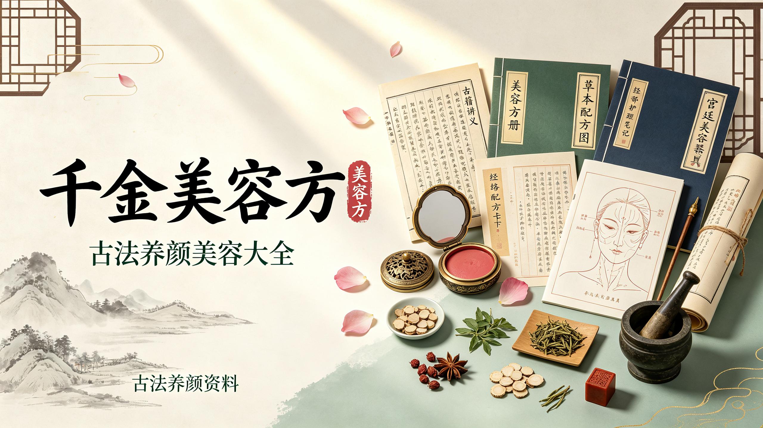 《千金美容方》：古法养颜美容大全 - 夸克网盘 资源封面图