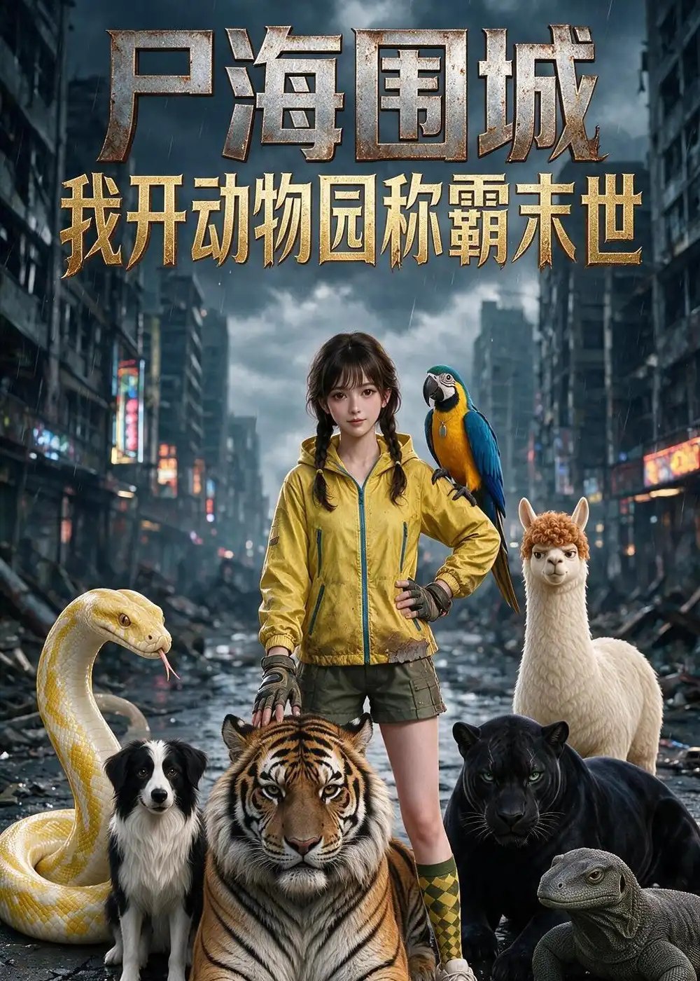 尸海围城我开动物园称霸末世（122集）AI短剧 - 夸克网盘 资源封面图