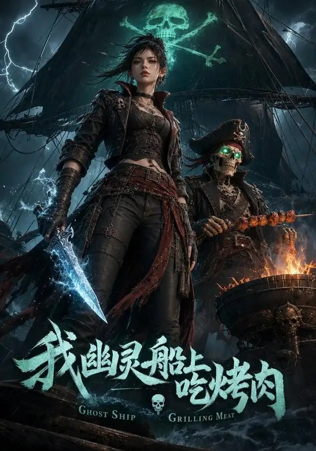 我幽灵船上吃烤肉（98集）AI短剧 - 夸克网盘 资源封面图