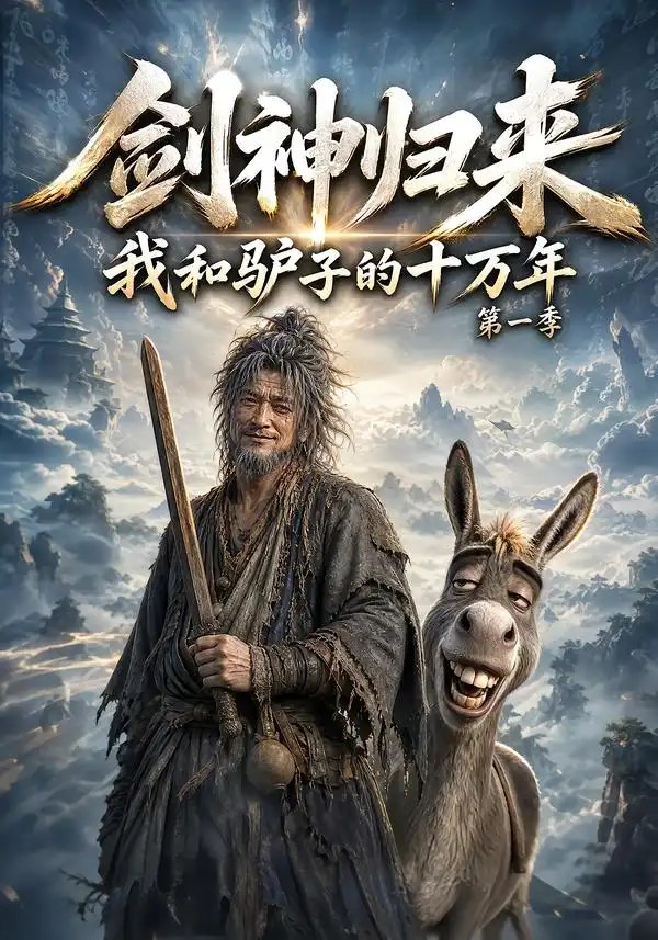 剑神归来：我和驴子的十万年第一季&剑神归来我和驴子的十万年第一季（375集）AI短剧 - 夸克网盘 资源封面图