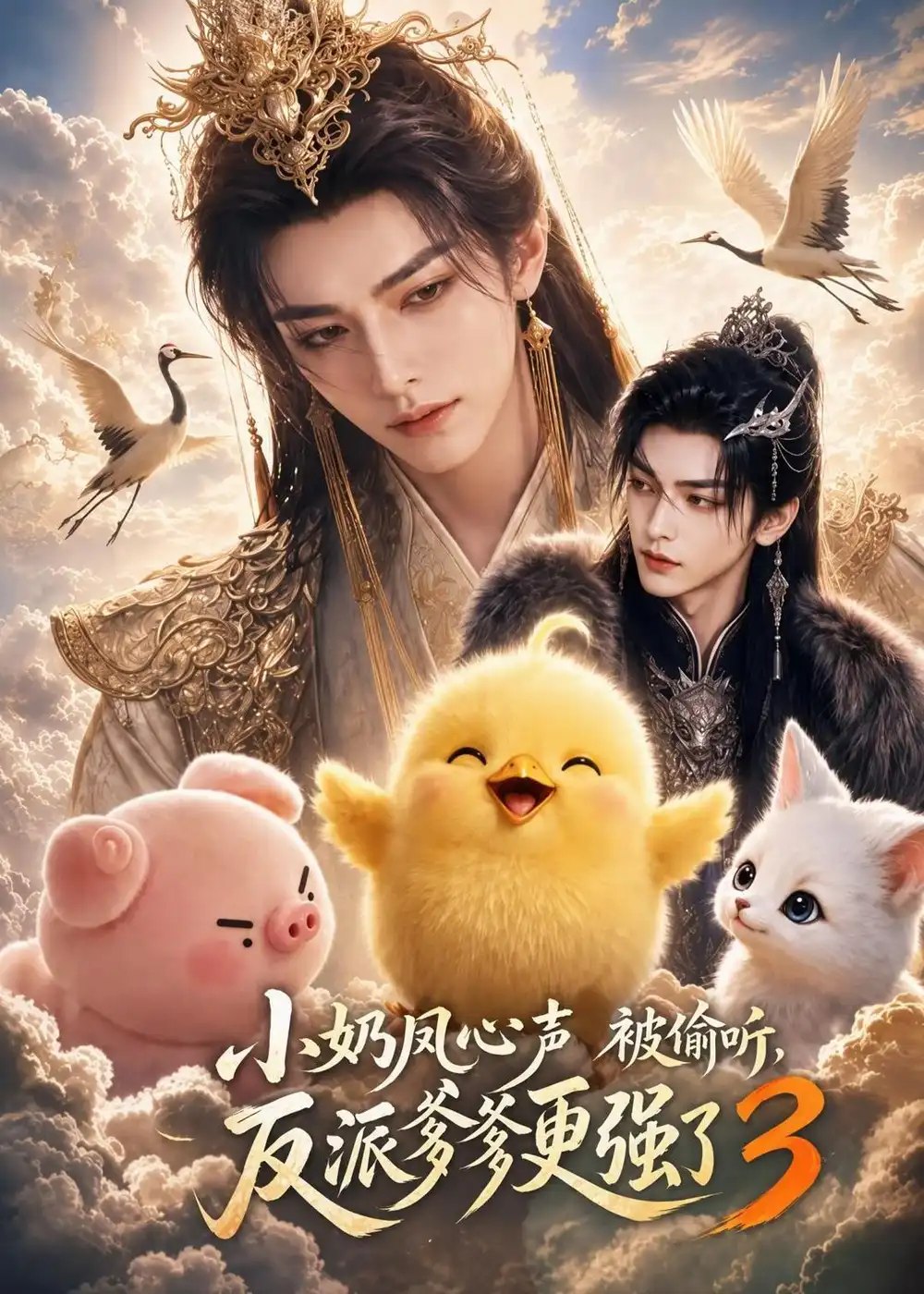 小奶凤心声被偷听，反派爹爹更强了3&小奶凤心声被偷听反派爹爹更强了3（168集）AI短剧 - 夸克网盘 资源封面图
