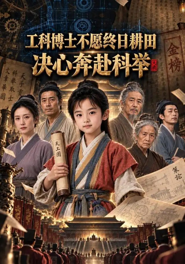 工科博士不愿终日耕田，决心奔赴科举&工科博士不愿终日耕田决心奔赴科举（155集）AI短剧 - 夸克网盘 资源封面图