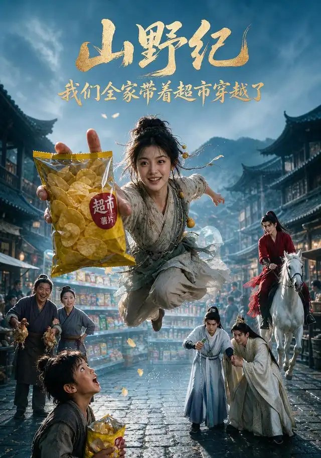 山野纪我们全家带着超市穿越了（68集）AI短剧 - 夸克网盘 资源封面图