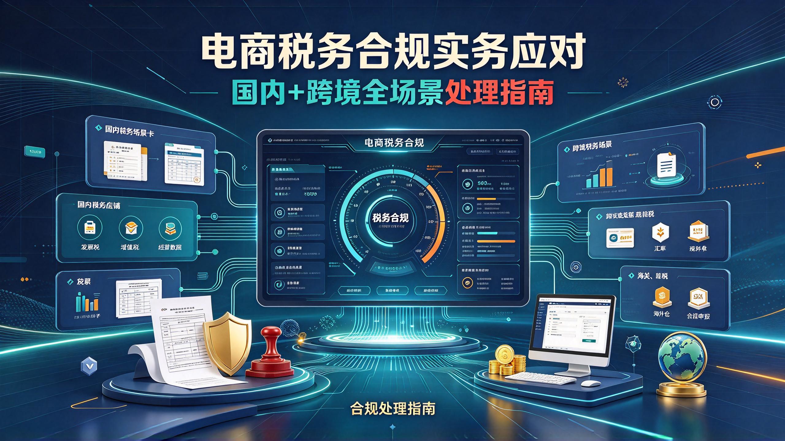 电商税务合规实务应对，国内+跨境全场景处理指南 - 夸克网盘 资源封面图