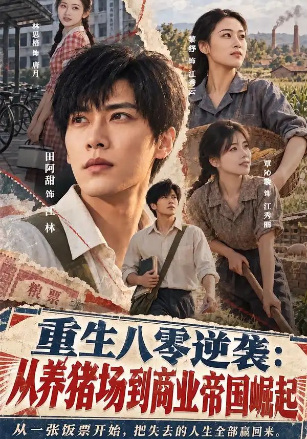 重生八零逆袭：从养猪场到商业帝国崛起（80集）田阿甜&林思格 - 夸克网盘 资源封面图