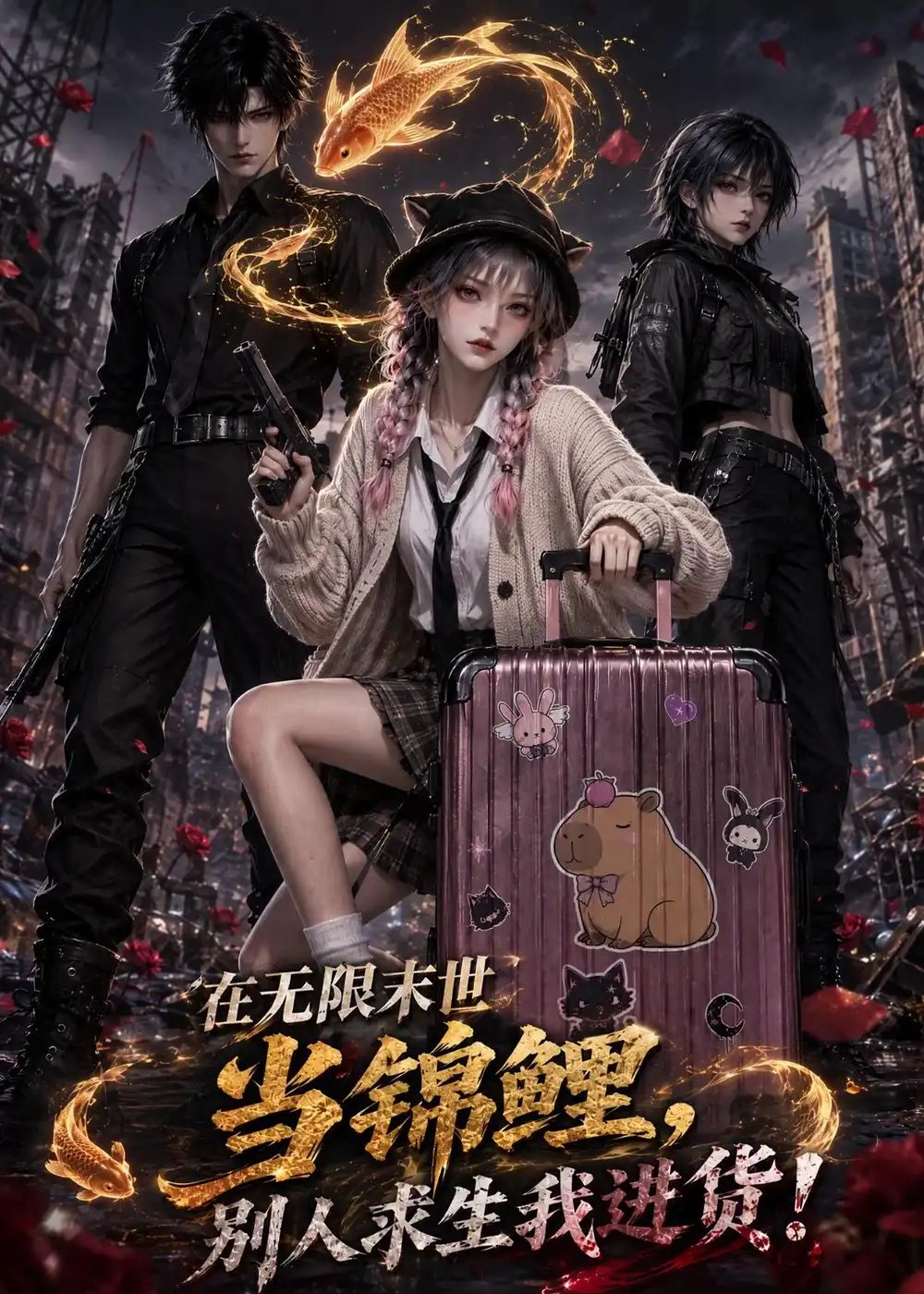 在无限末世当锦鲤，别人求生我进货！&在无限末世当锦鲤别人求生我进货（116集）AI短剧 - 夸克网盘 资源封面图
