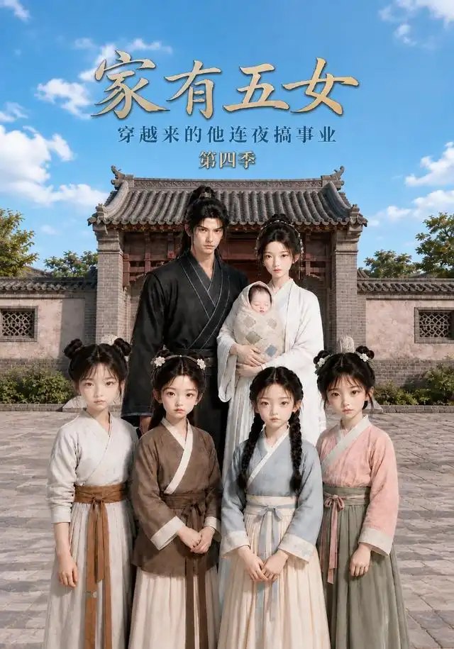 家有五女，穿越来的他连夜搞事业第四季&家有五女穿越来的他连夜搞事业第四季（328集）AI短剧 - 夸克网盘 资源封面图