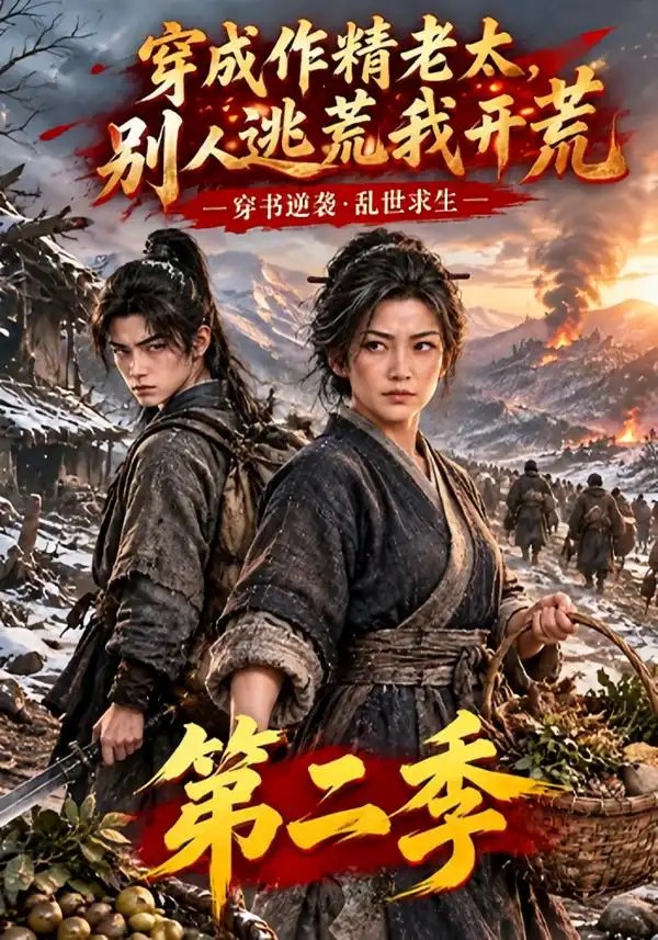 穿成作精老太，别人逃荒我开荒第二季&穿成作精老太别人逃荒我开荒第二季（154集）AI短剧 - 夸克网盘 资源封面图