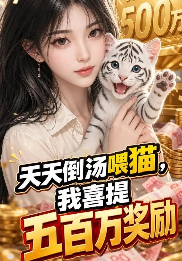 天天倒汤喂猫，我喜提五百万奖励&天天倒汤喂猫我喜提五百万奖励（45集）AI短剧 - 夸克网盘 资源封面图