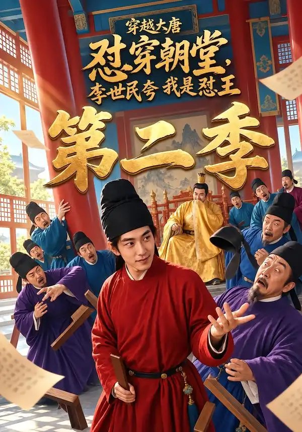 穿越大唐怼穿朝堂，李世民夸我是怼王第二季&穿越大唐怼穿朝堂李世民夸我是怼王第二季（154集）AI短剧 - 夸克网盘 资源封面图