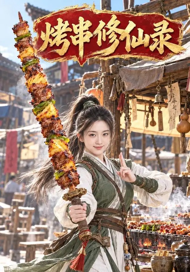 烤串修仙录（81集）AI短剧 - 夸克网盘 资源封面图