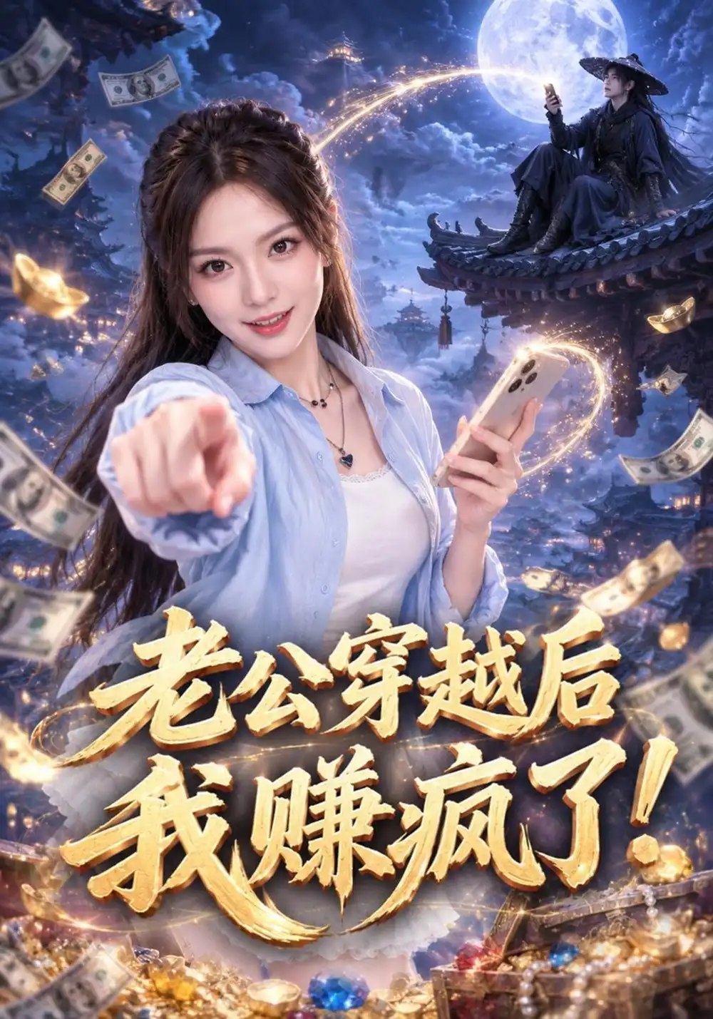 老公穿越后我赚疯了！（60集）王若妍&李晓迈 - 夸克网盘 资源封面图