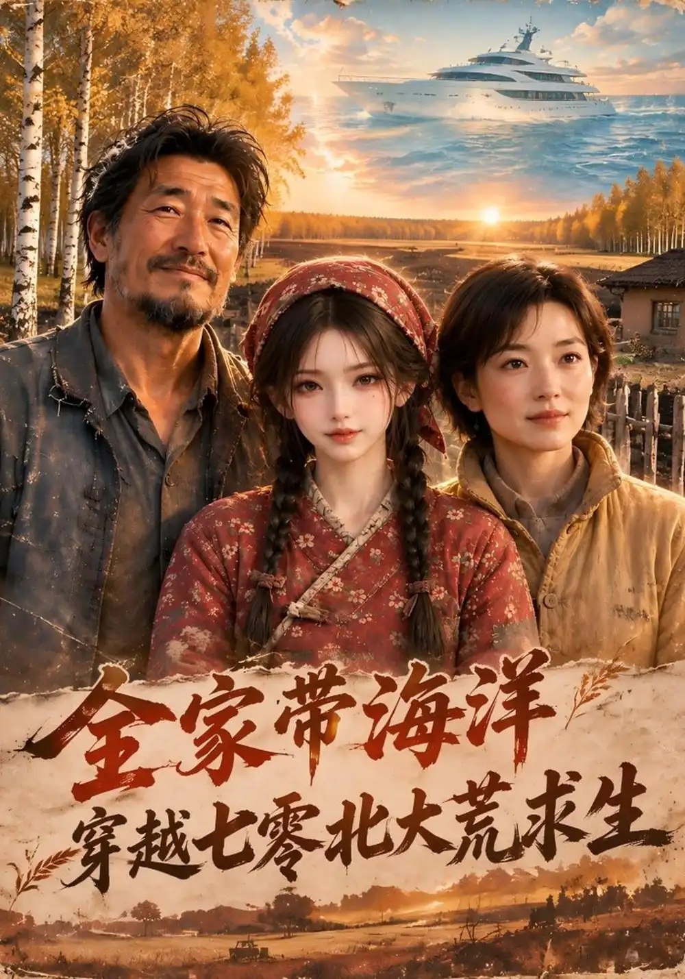 全家带海洋穿越七零北大荒求生（209集）AI短剧 - 夸克网盘 资源封面图