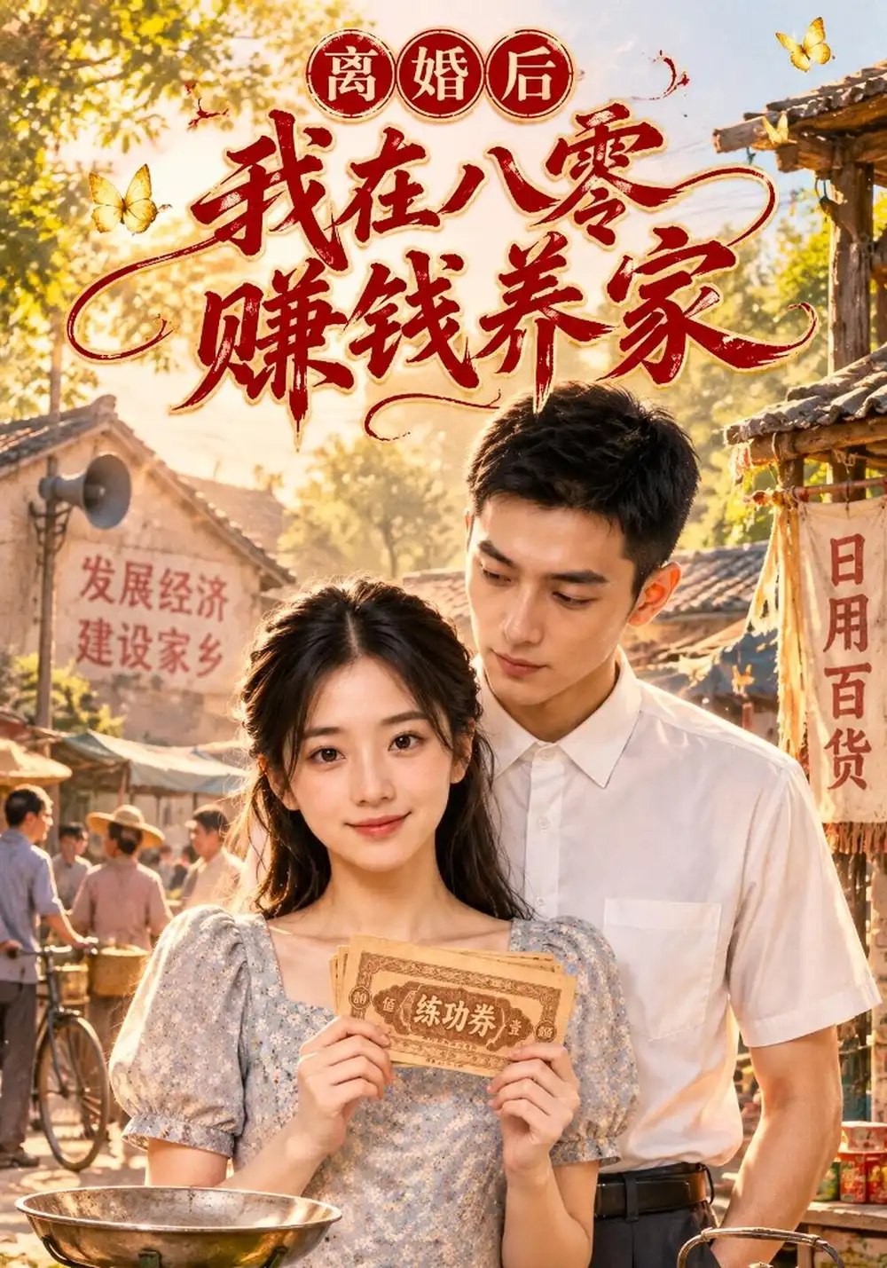 离婚后我在八零赚钱养家（120集）AI短剧 - 夸克网盘 资源封面图