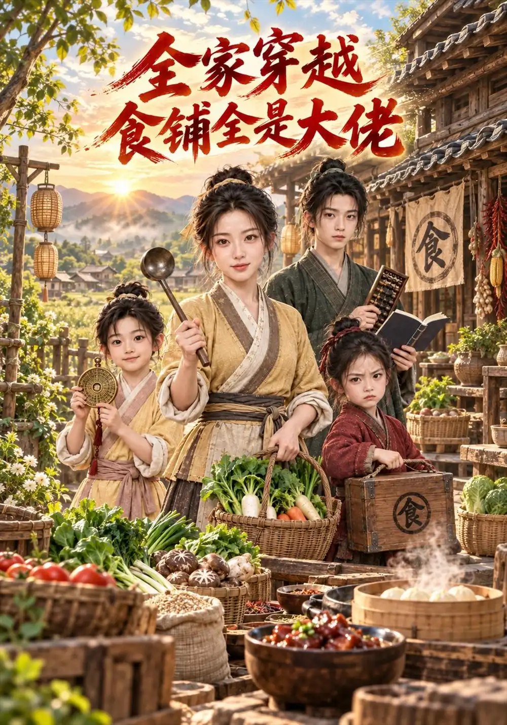 全家穿越食铺全是大佬（240集）AI短剧 - 夸克网盘 资源封面图