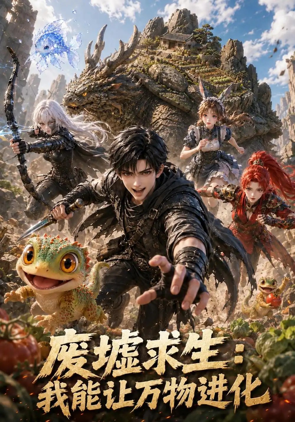 废墟求生：我能让万物进化&废墟求生我能让万物进化（125集）AI短剧 - 夸克网盘 资源封面图