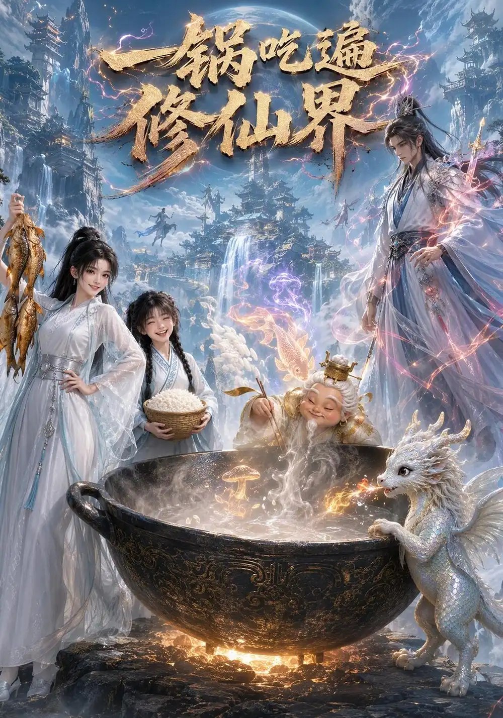 一锅吃遍修仙界（101集）AI短剧 - 夸克网盘 资源封面图