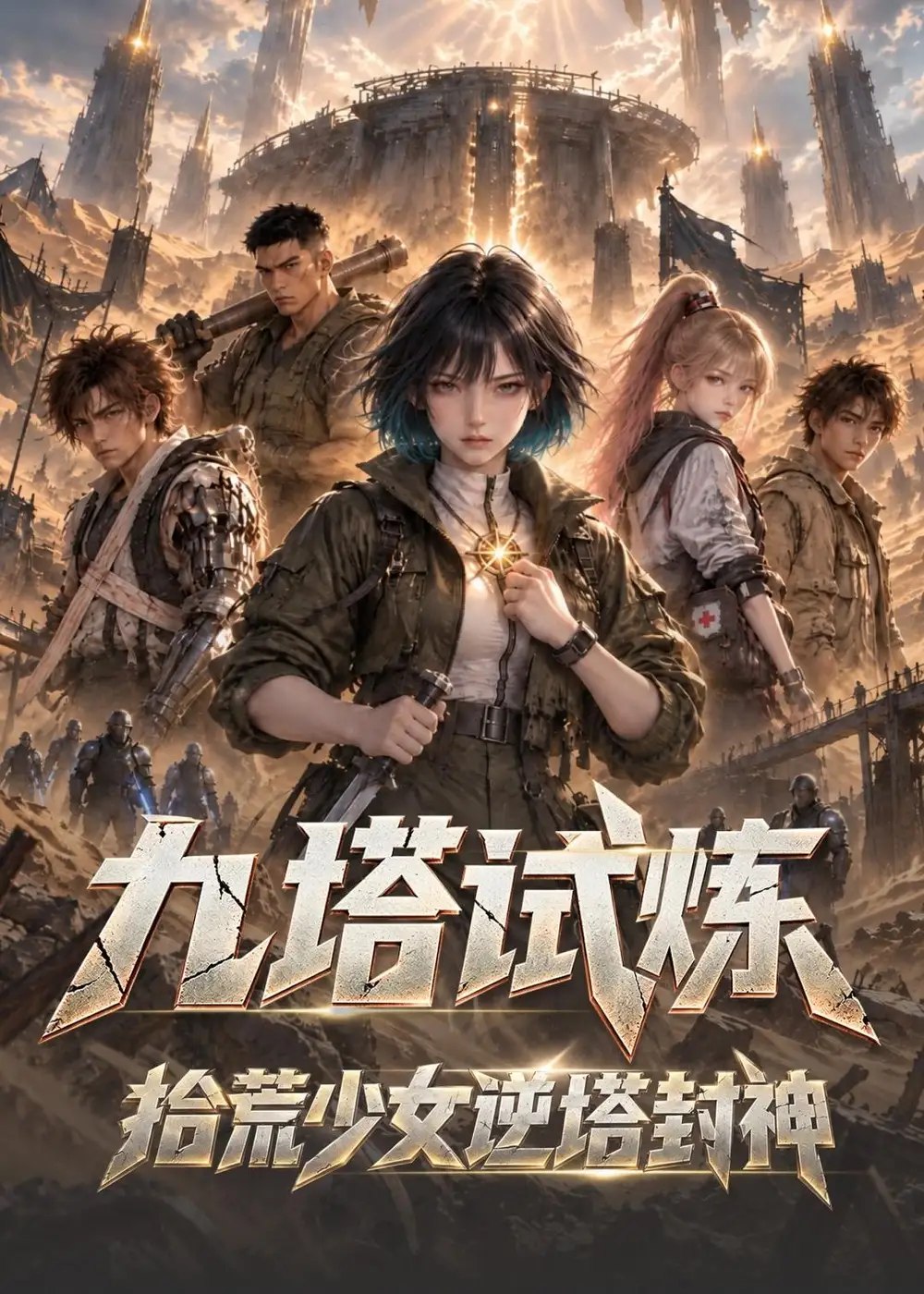 九塔试炼：拾荒少女逆塔封神&九塔试炼拾荒少女逆塔封神（80集）AI短剧 - 夸克网盘 资源封面图