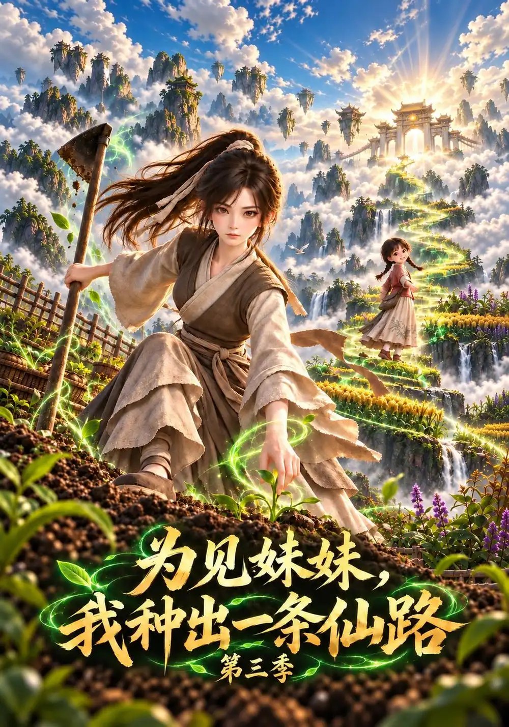 为见妹妹，我种出一条仙路第三季&为见妹妹我种出一条仙路第三季（300集）AI短剧 - 夸克网盘 资源封面图
