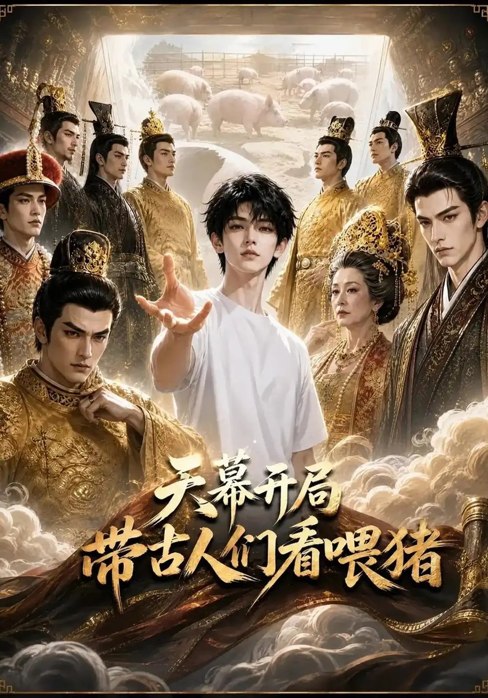 天幕开局带古人们看喂猪（176集）AI短剧 - 夸克网盘 资源封面图