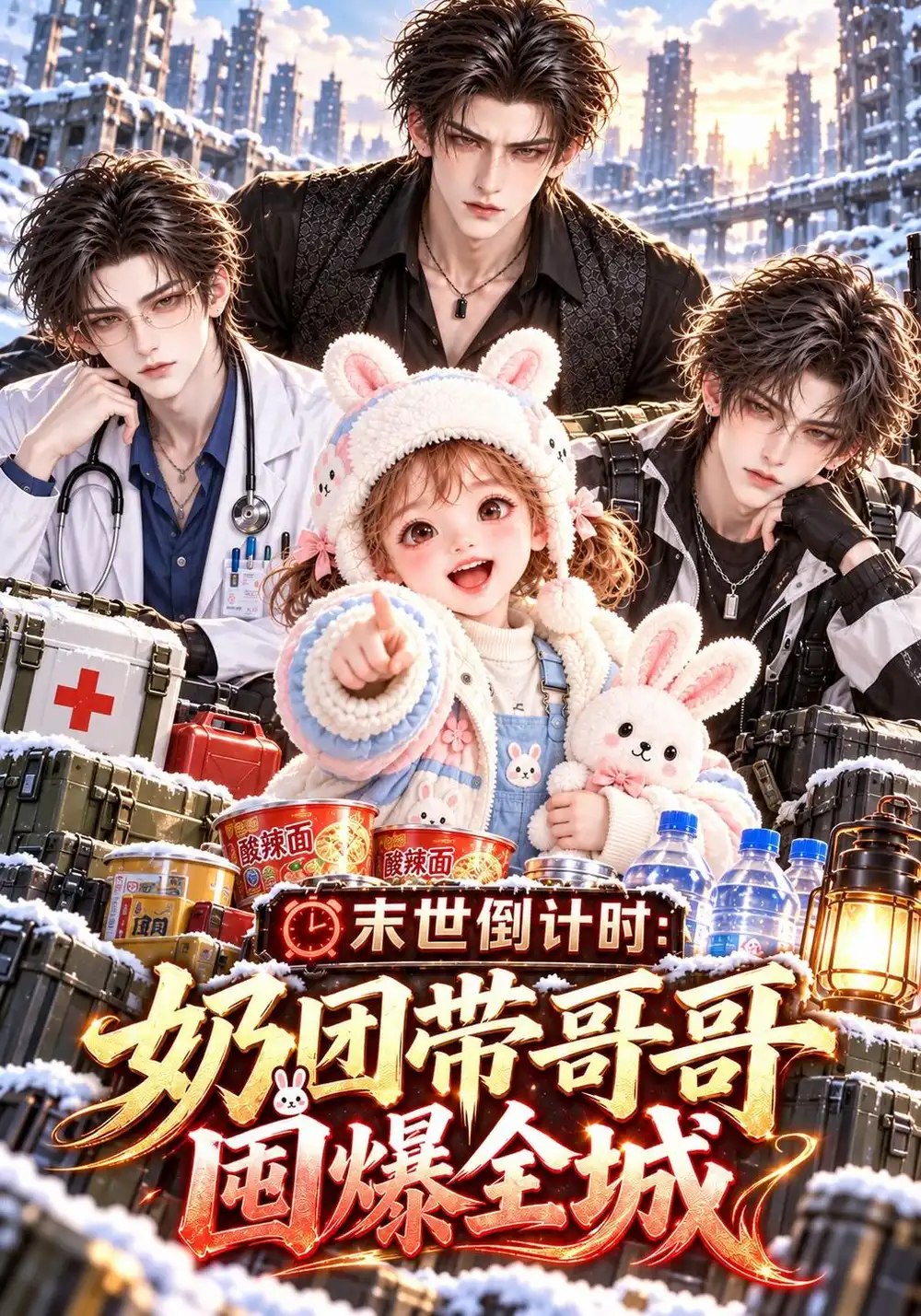 末世倒计时：奶团带哥哥囤爆全城&末世倒计时奶团带哥哥囤爆全城（160集）AI短剧 - 夸克网盘 资源封面图