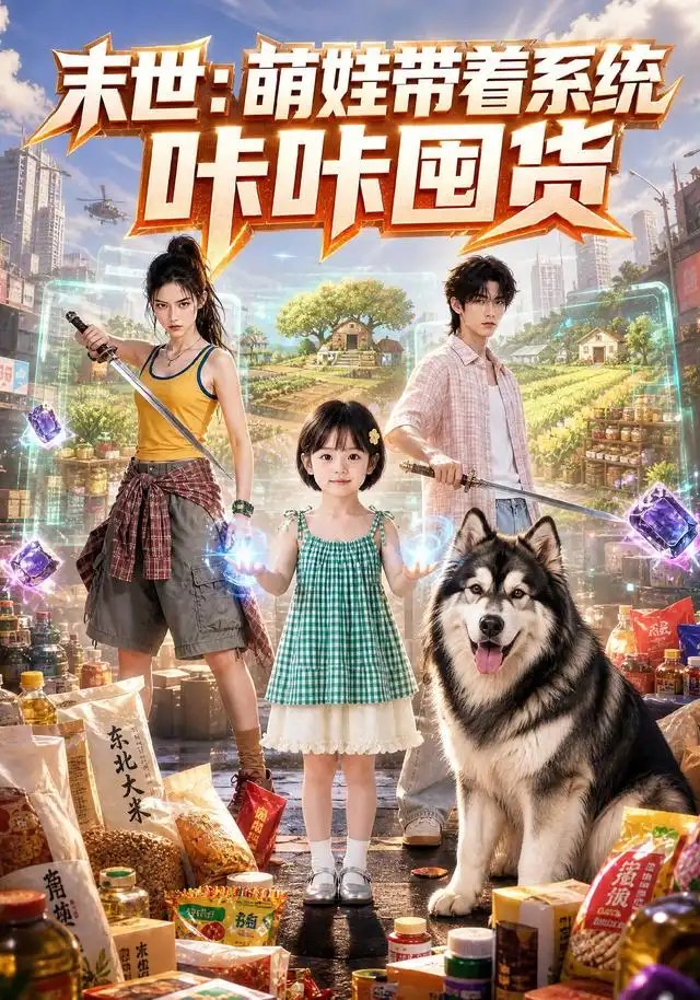 末世：萌娃带着系统咔咔囤货&末世萌娃带着系统咔咔囤货（143集）AI短剧 - 夸克网盘 资源封面图