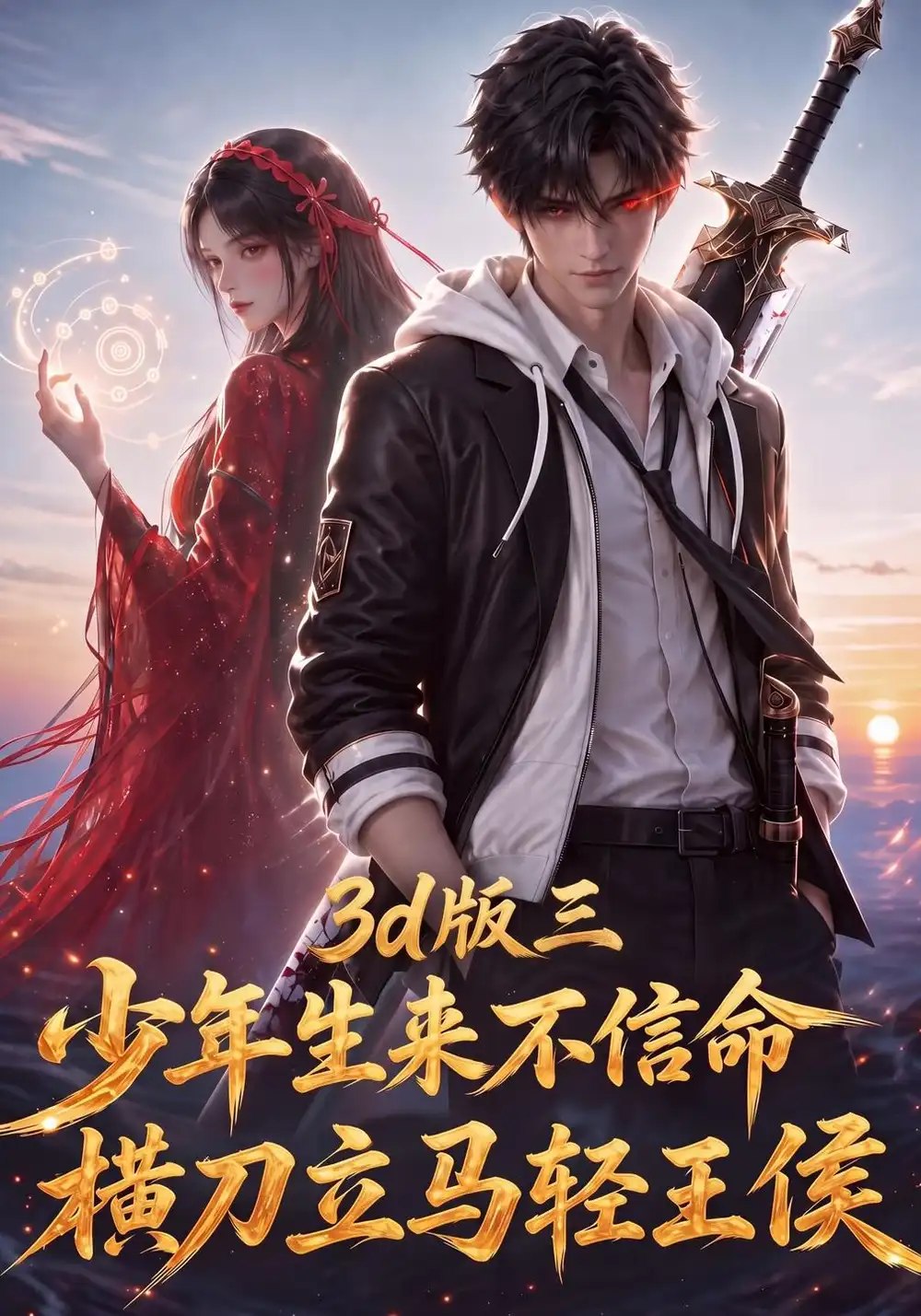 少年生来不信命，横刀立马轻王候3d版三&少年生来不信命横刀立马轻王候3d版三（161集）AI短剧 - 夸克网盘 资源封面图